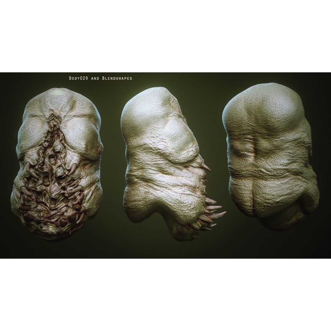 Demon Torsos 3D Model – High Poly Creature Assets, OBJ & Zbrush - View 40