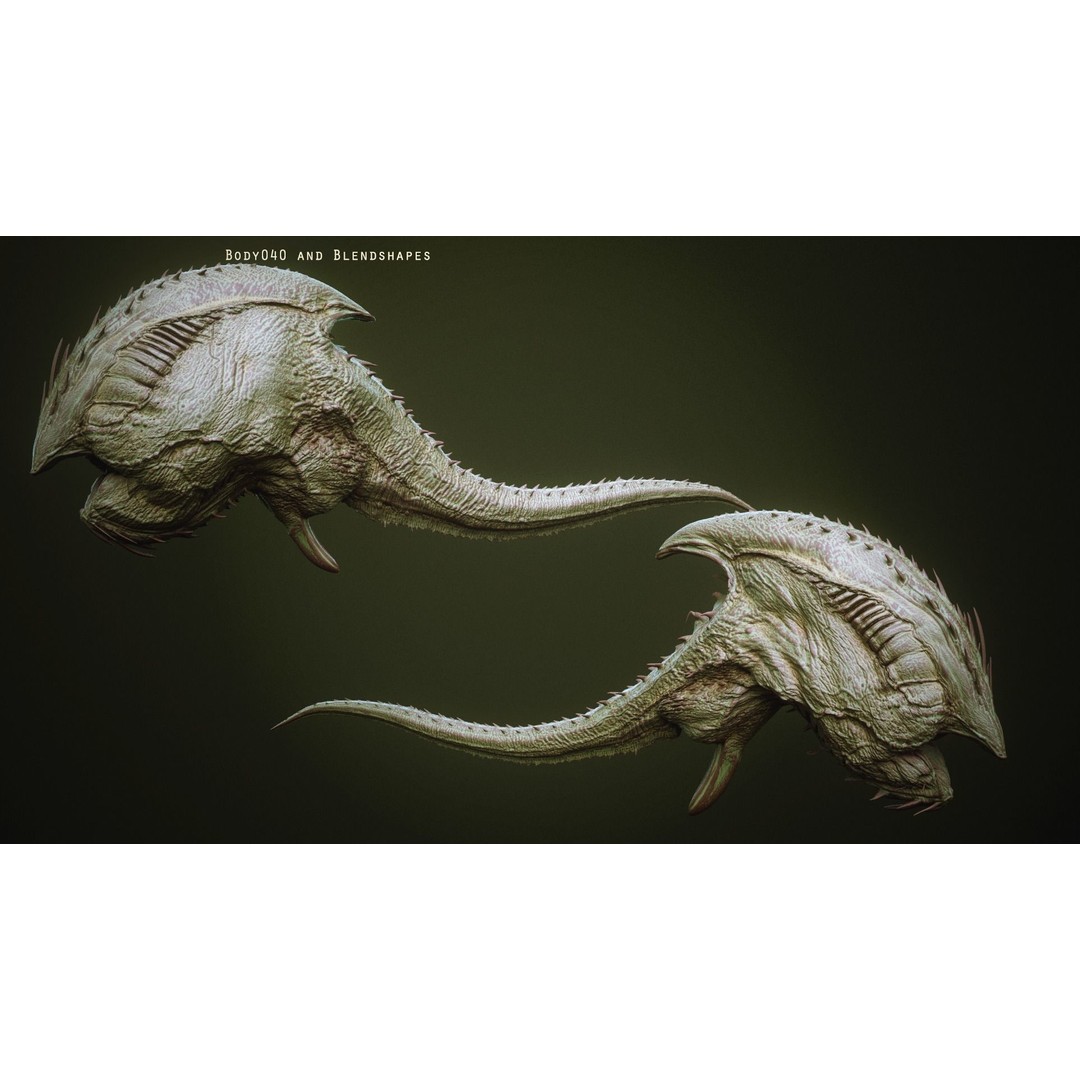 Demon Torsos 3D Model – High Poly Creature Assets, OBJ & Zbrush - View 49