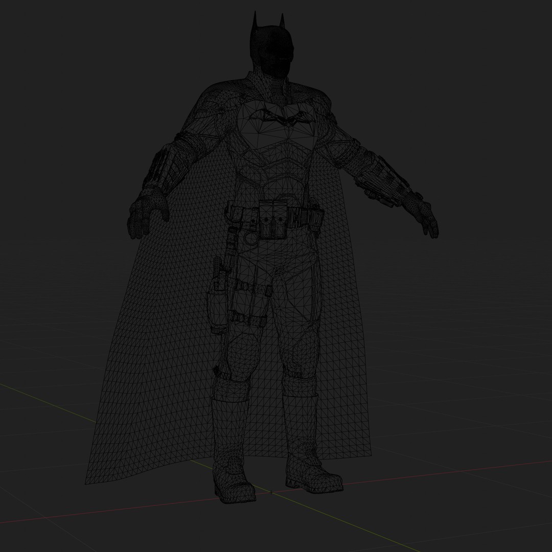 Batman 3D Model – Rigged Low Poly Character, FBX, OBJ, Blender - View 10