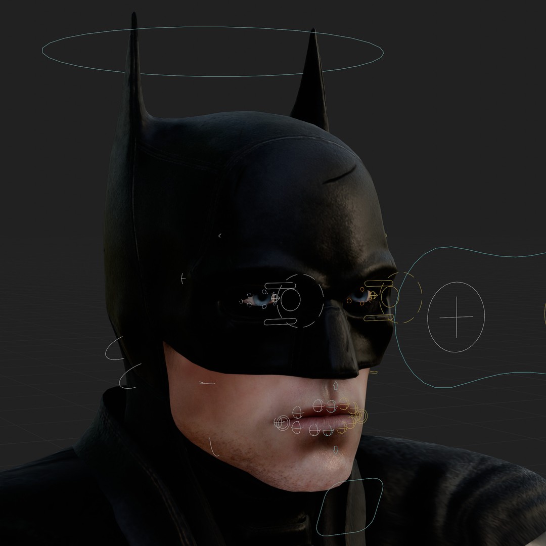 Batman 3D Model – Rigged Low Poly Character, FBX, OBJ, Blender - View 4