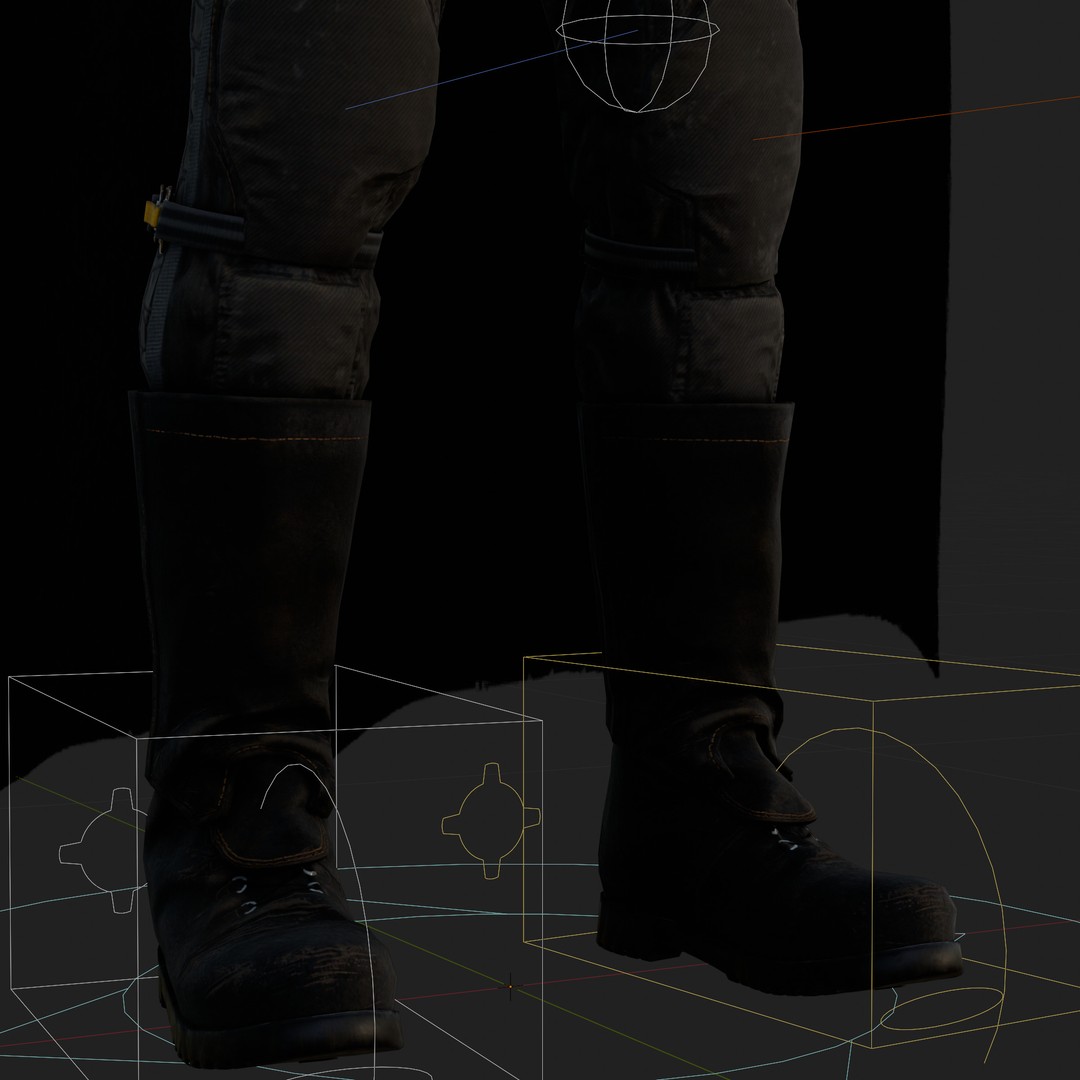 Batman 3D Model – Rigged Low Poly Character, FBX, OBJ, Blender - View 7