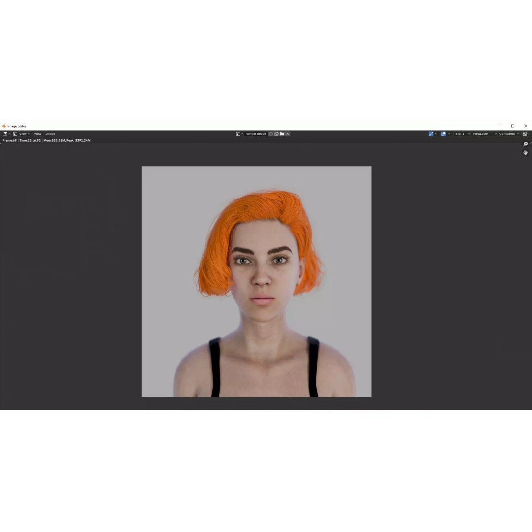 Diana 3D Model – Low Poly Female Character, Rigged FBX - View 5
