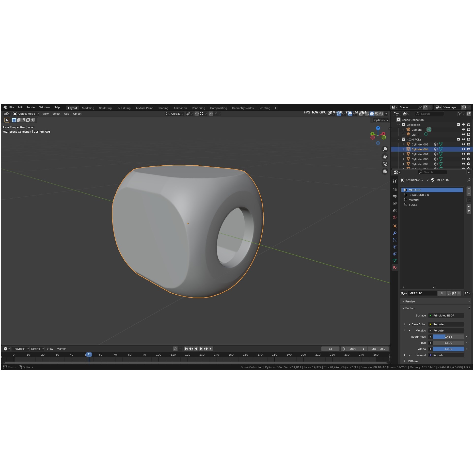 Autoclavable Rigid Arthroscope - Low-Poly 3D Model - View 28