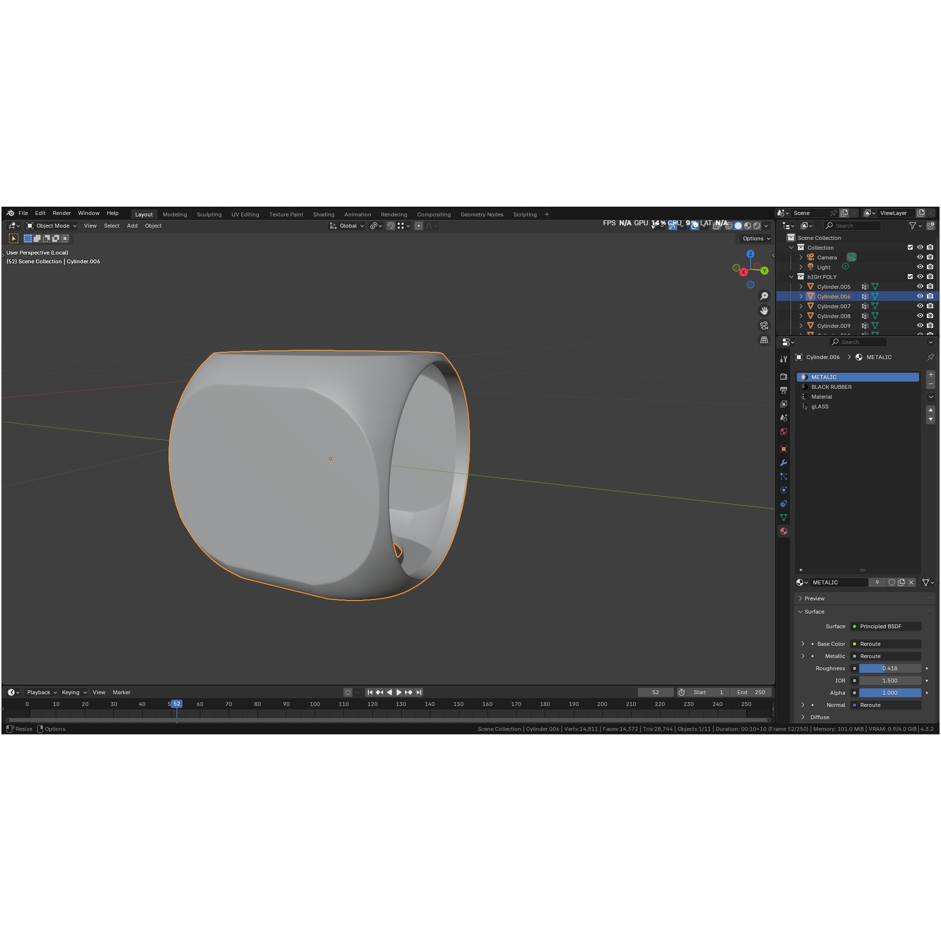 Autoclavable Rigid Arthroscope - Low-Poly 3D Model - View 30