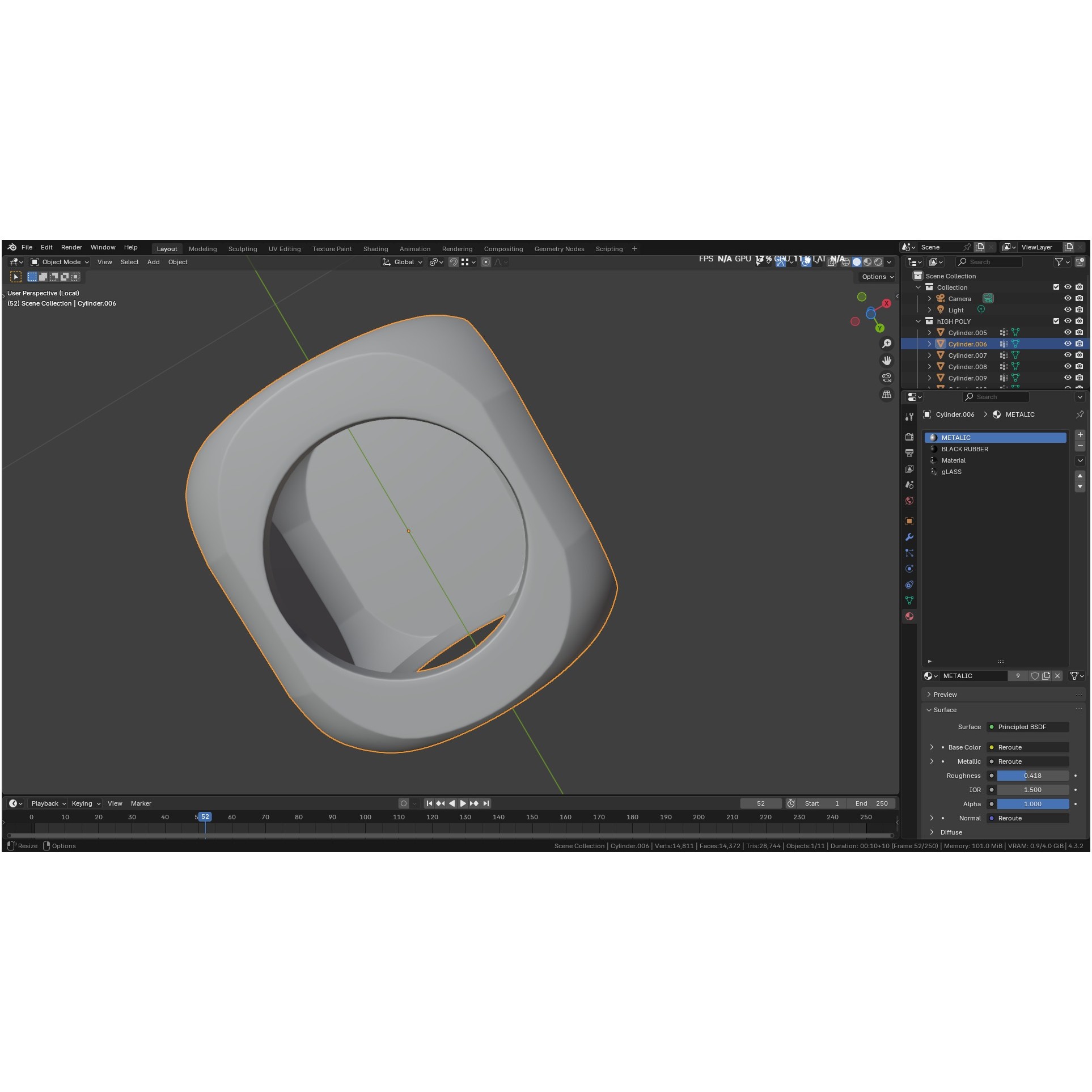 Autoclavable Rigid Arthroscope - Low-Poly 3D Model - View 32