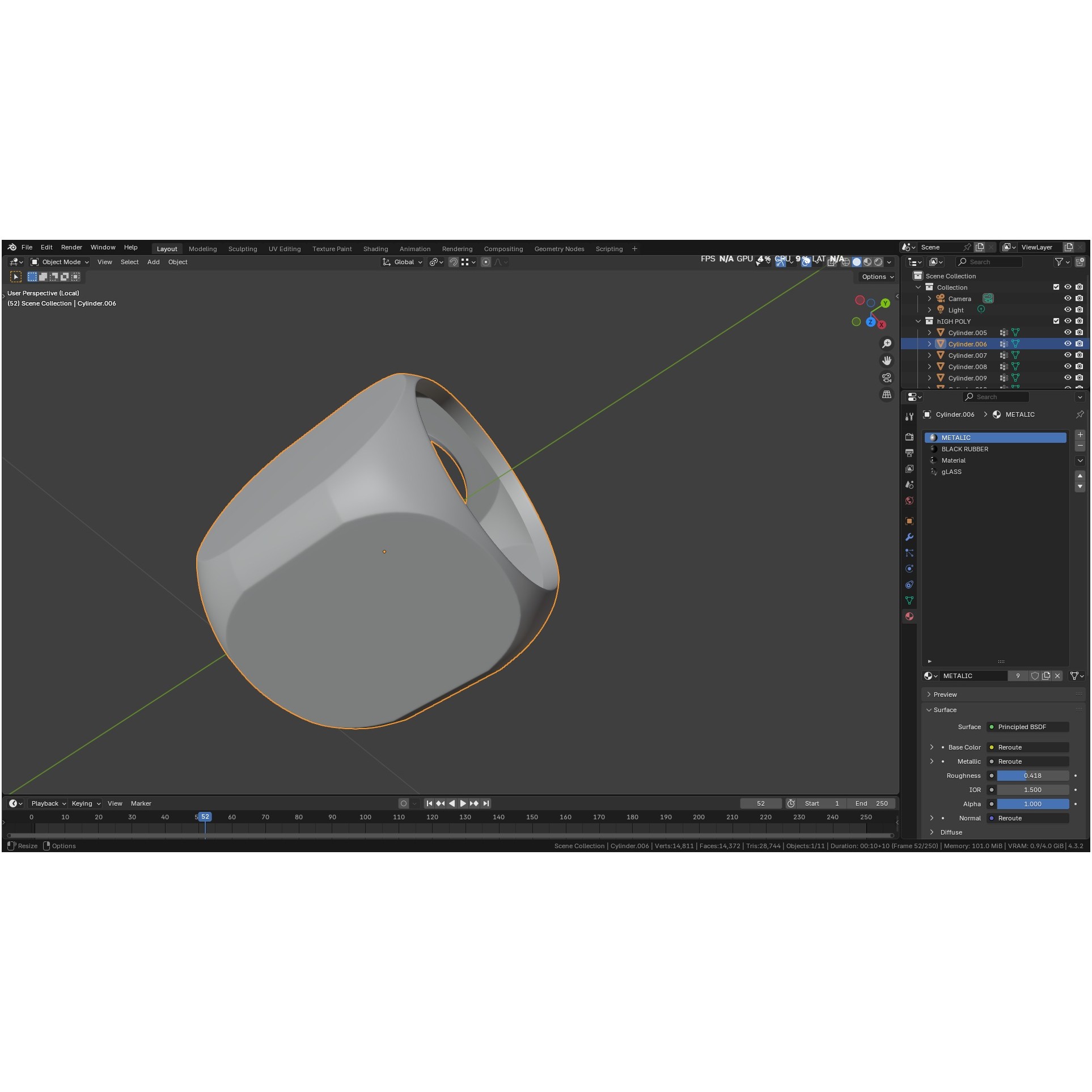 Autoclavable Rigid Arthroscope - Low-Poly 3D Model - View 33