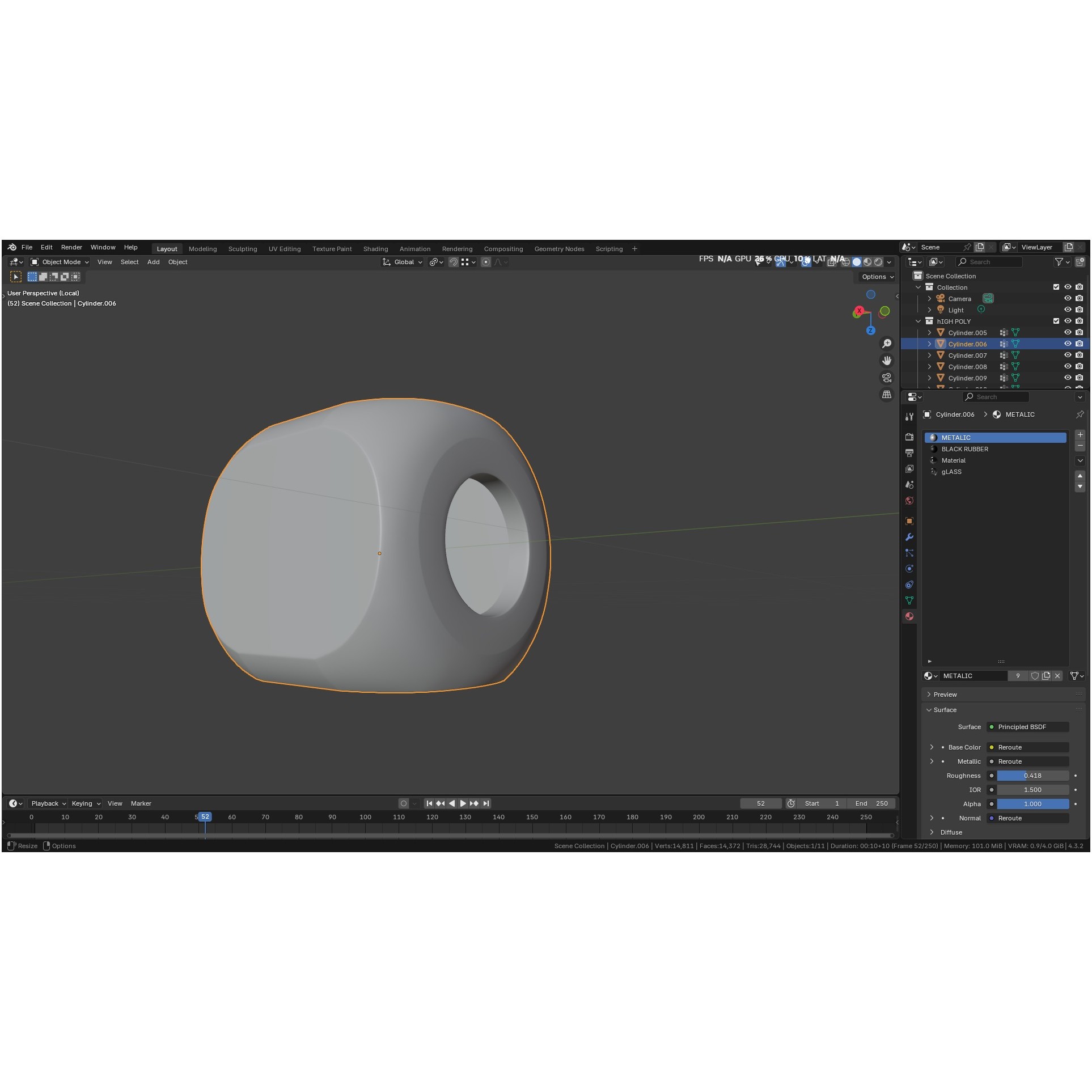 Autoclavable Rigid Arthroscope - Low-Poly 3D Model - View 34
