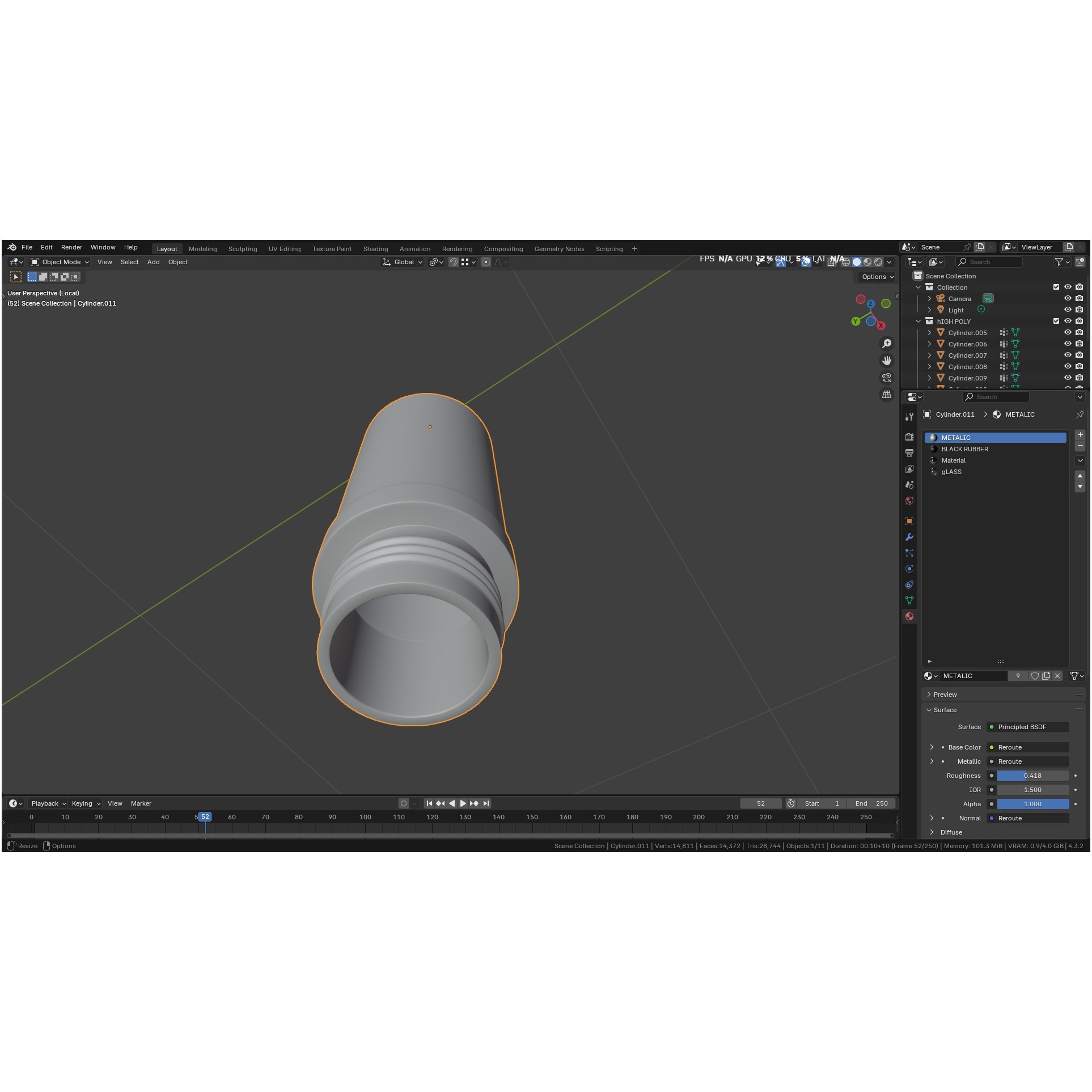 Autoclavable Rigid Arthroscope - Low-Poly 3D Model - View 38