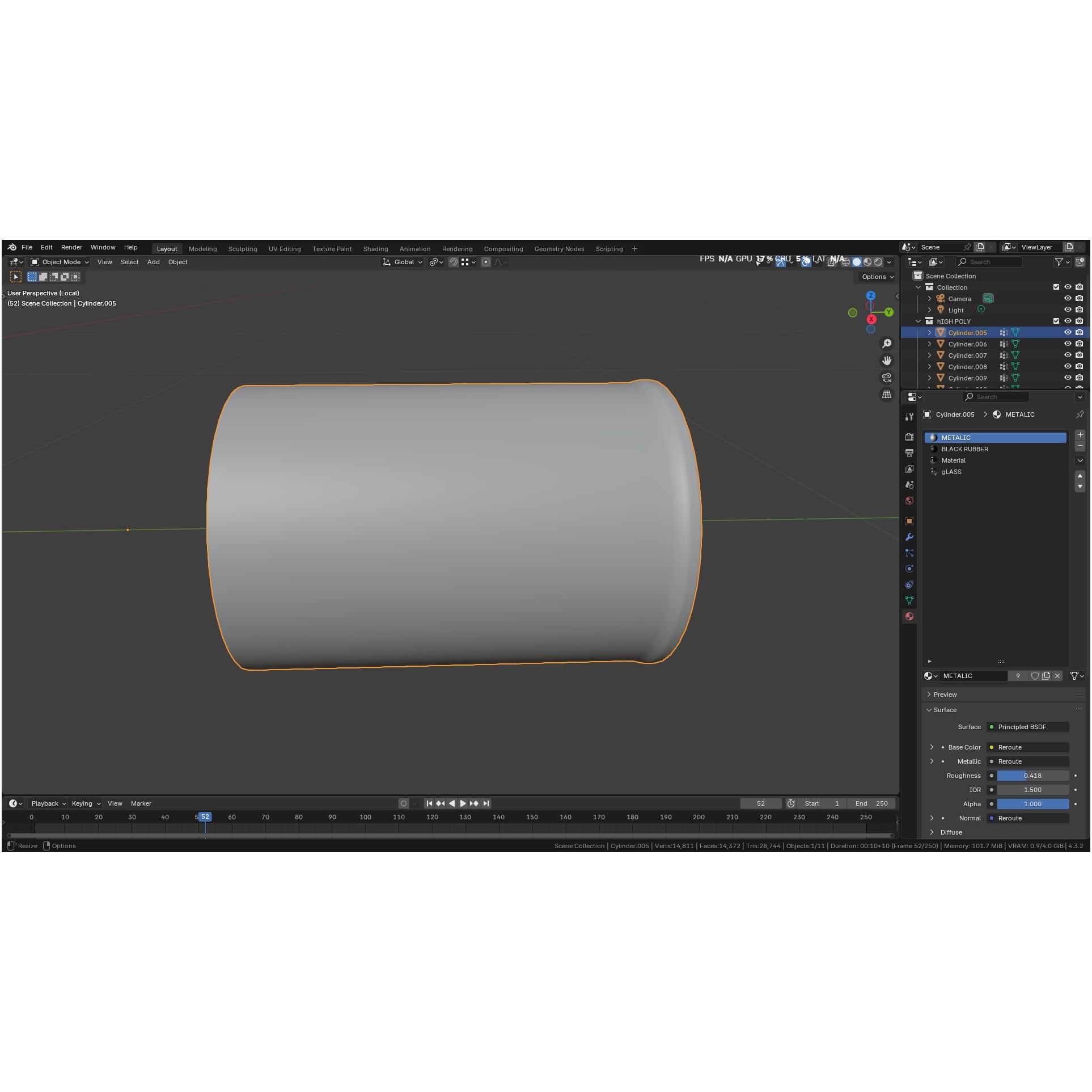 Autoclavable Rigid Arthroscope - Low-Poly 3D Model - View 39