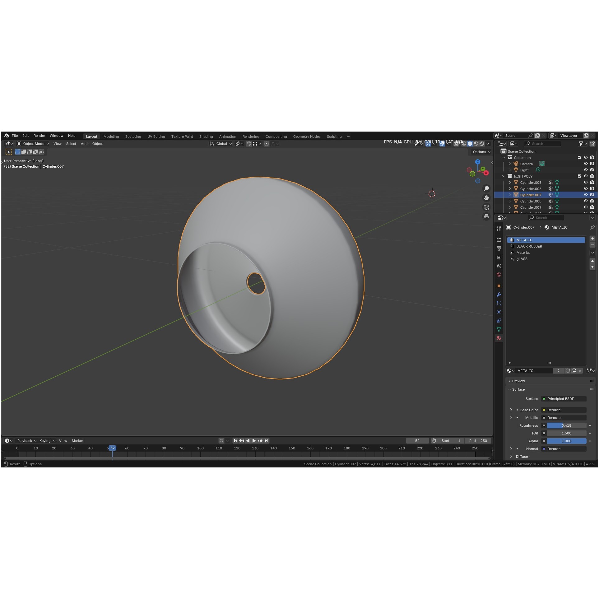 Autoclavable Rigid Arthroscope - Low-Poly 3D Model - View 41