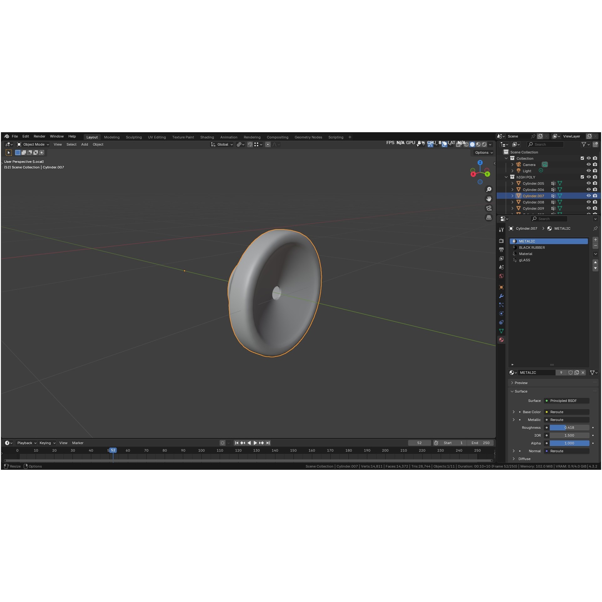 Autoclavable Rigid Arthroscope - Low-Poly 3D Model - View 42