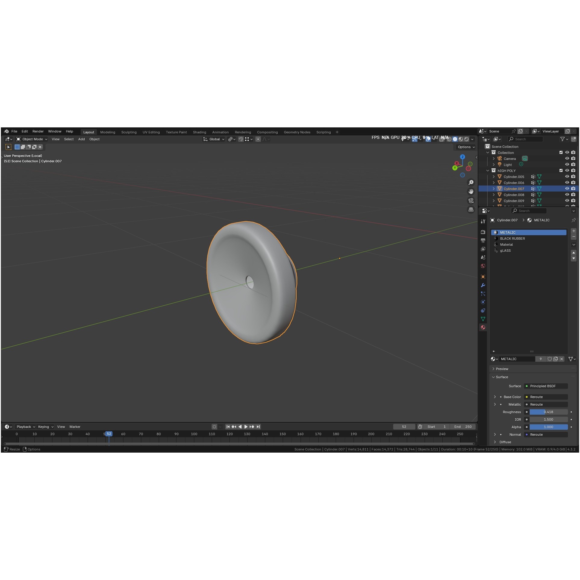Autoclavable Rigid Arthroscope - Low-Poly 3D Model - View 43