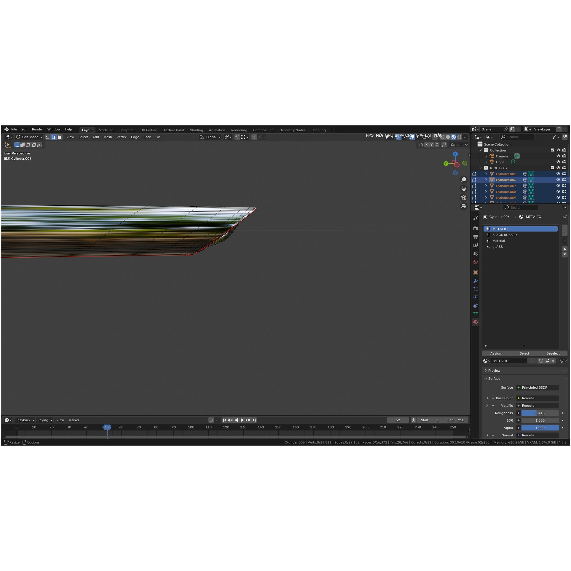 Autoclavable Rigid Arthroscope - Low-Poly 3D Model - View 56