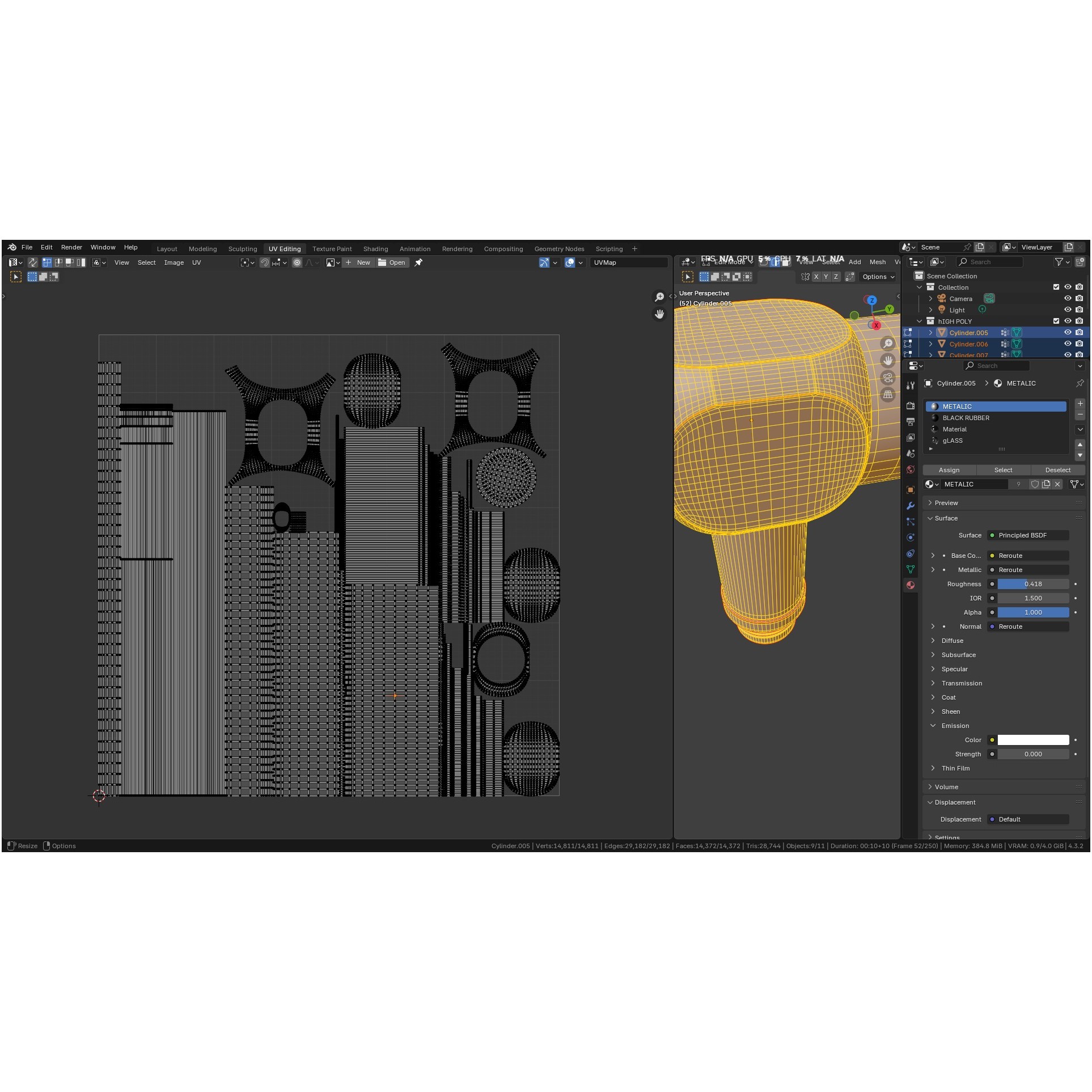 Autoclavable Rigid Arthroscope - Low-Poly 3D Model - View 60
