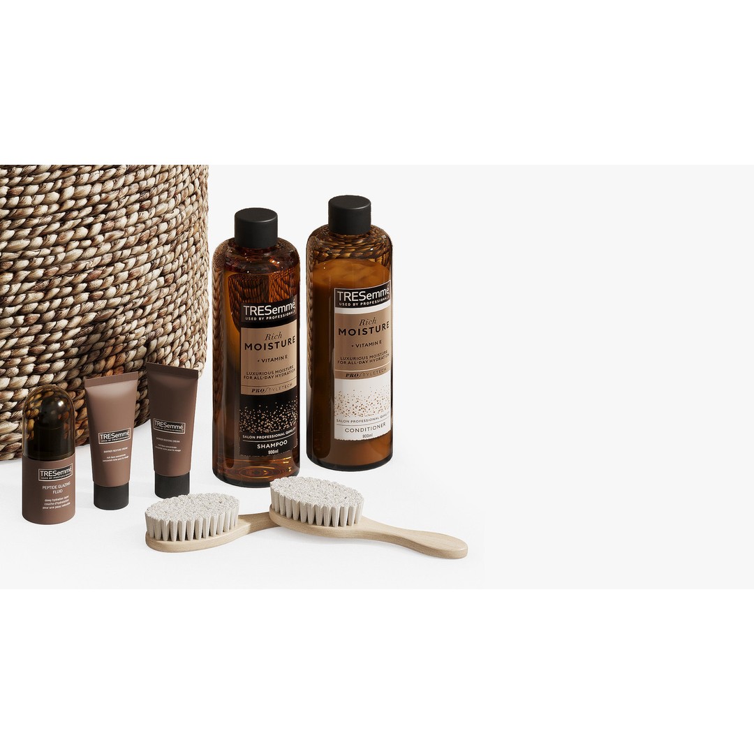 Bathroom Set 3D Model – PBR Interior Assets with Baskets and Skincare Products - View 6