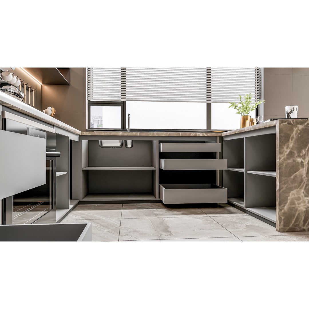 Kitchen 3D Model – Fully Parametric Resizable Scene, Blender, FBX - View 15