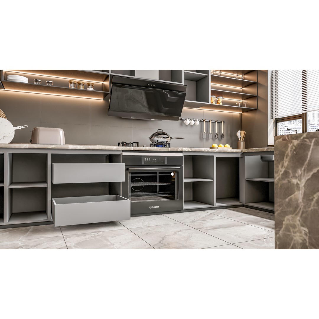 Kitchen 3D Model – Fully Parametric Resizable Scene, Blender, FBX - View 16