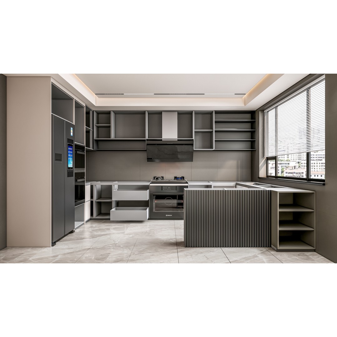 Kitchen 3D Model – Fully Parametric Resizable Scene, Blender, FBX - View 19