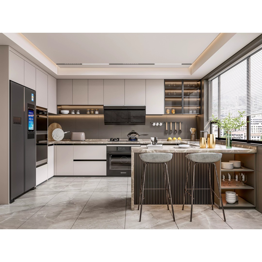 Kitchen 3D Model – Fully Parametric Resizable Scene, Blender, FBX - View 2