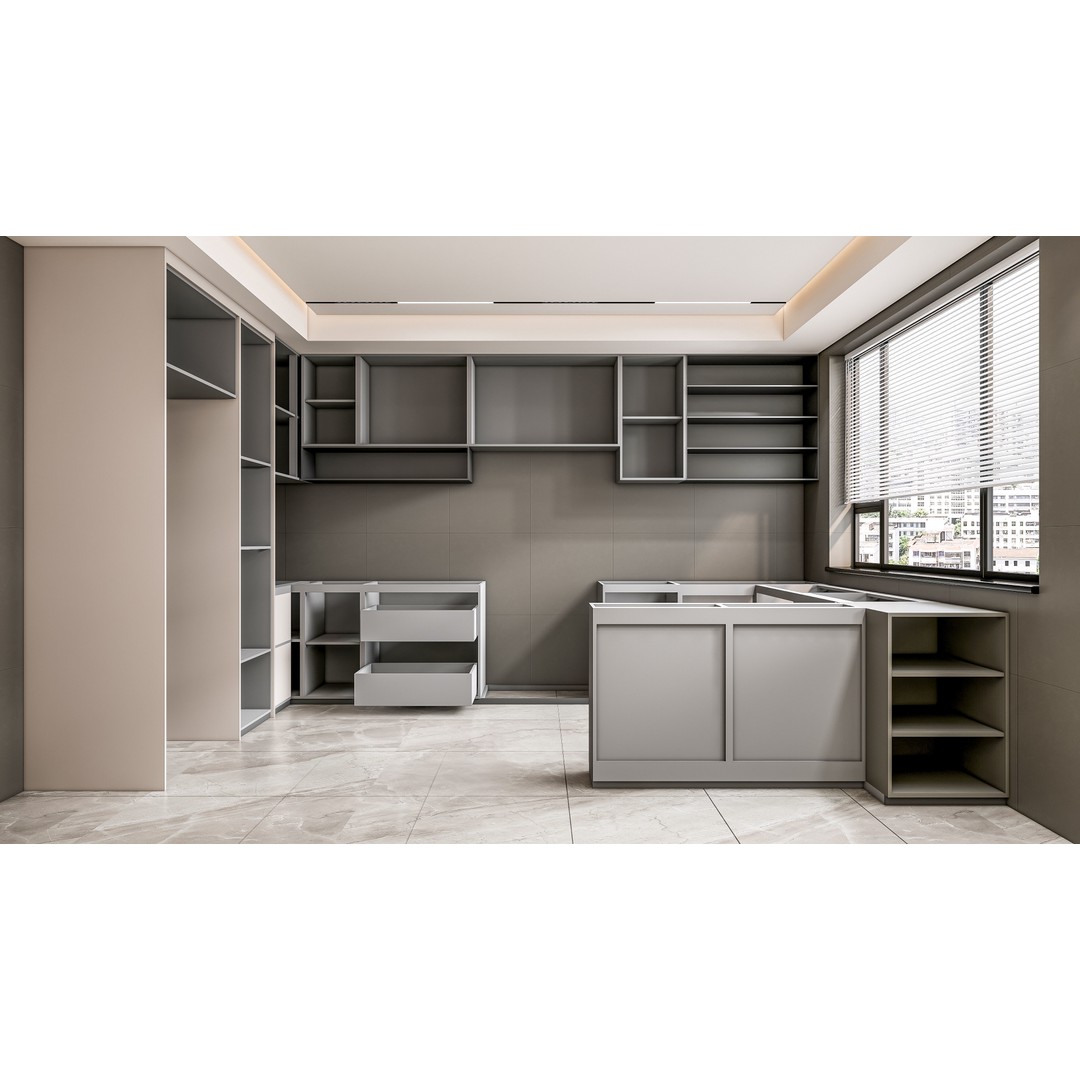 Kitchen 3D Model – Fully Parametric Resizable Scene, Blender, FBX - View 21