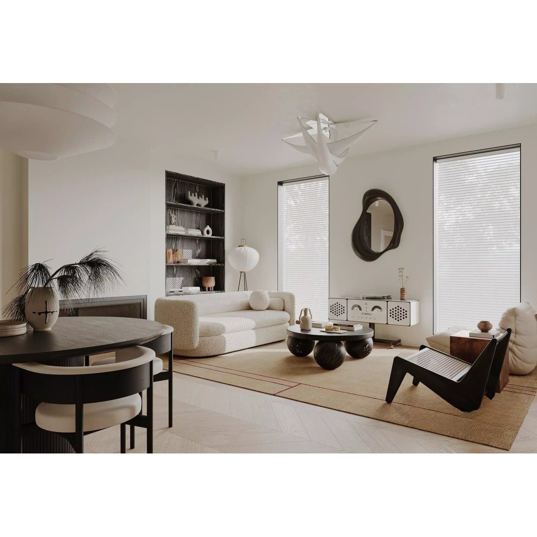 Modern Living Room 3D Model – High Poly Interior Scene, FBX & OBJ - View 3