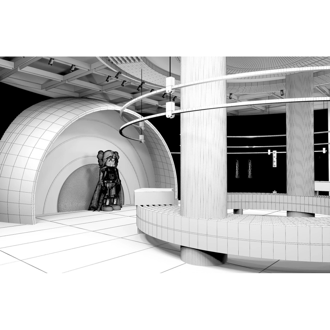 Clothing Store 3D Model – Low Poly Interior Asset, FBX, OBJ - View 15
