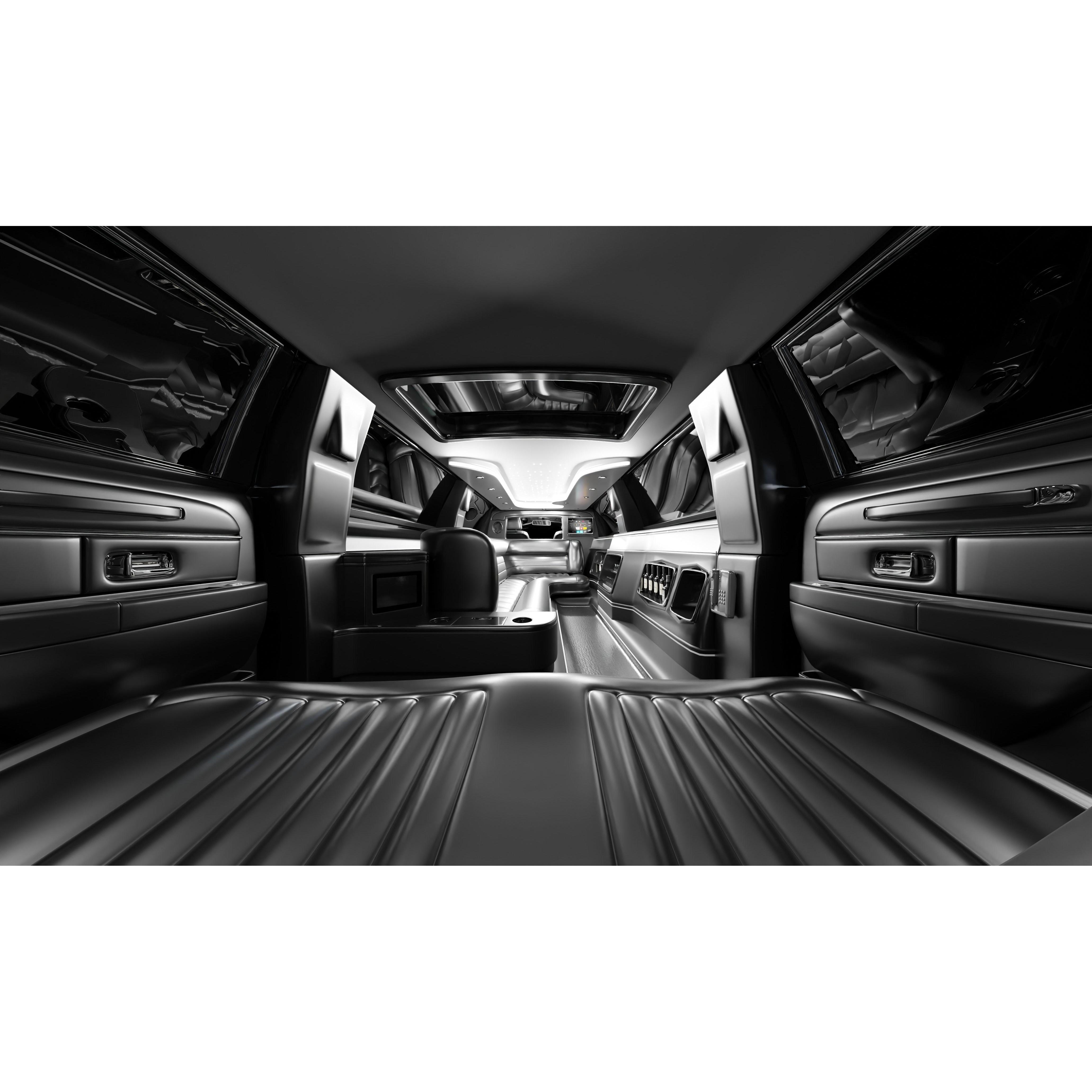 Limousine Luxury Car - Game-Ready 3D Model - View 11