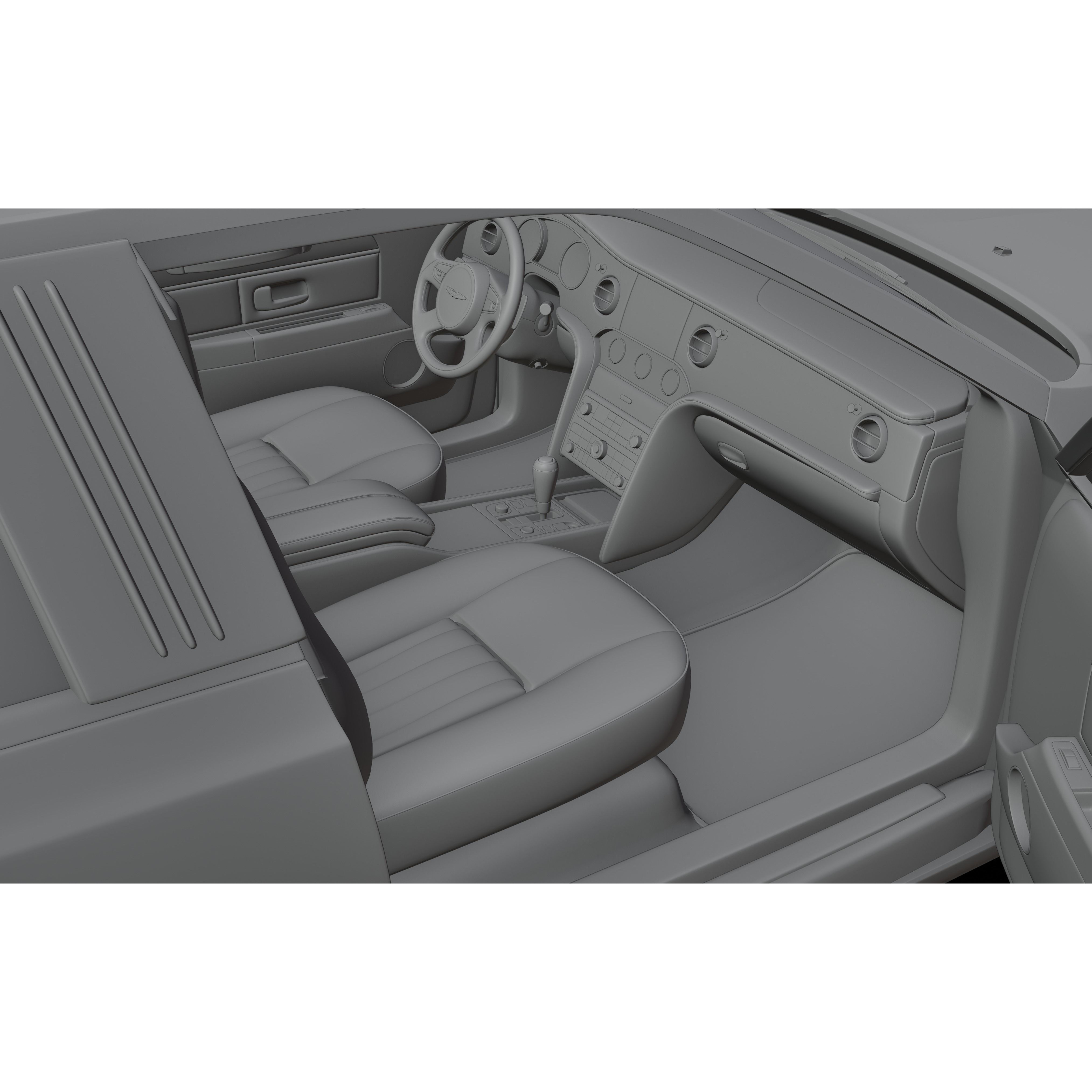 Limousine Luxury Car - Game-Ready 3D Model - View 14