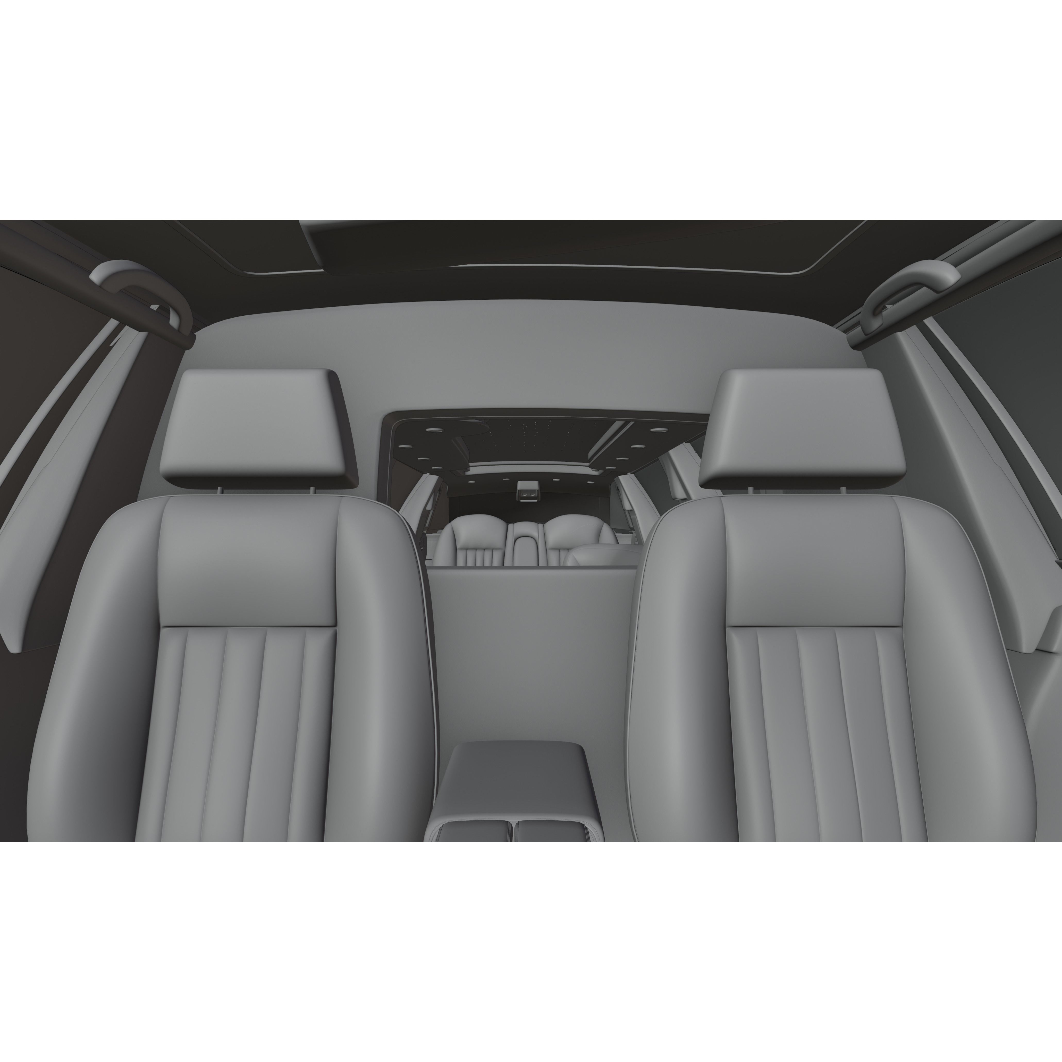 Limousine Luxury Car - Game-Ready 3D Model - View 19