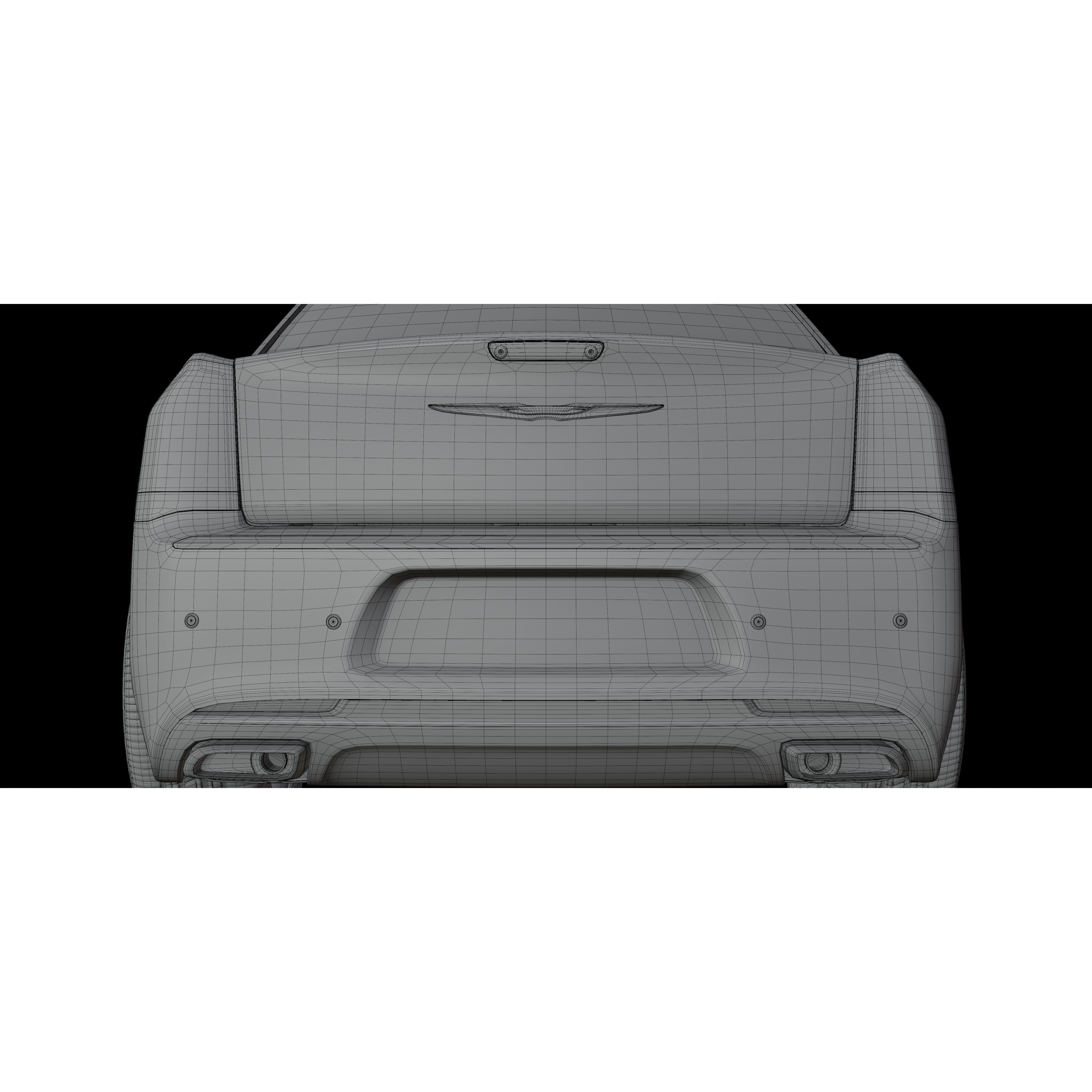 Limousine Luxury Car - Game-Ready 3D Model - View 25