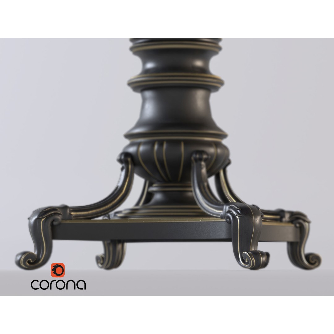 Woman Statue 3D Model – Low Poly Decorative Set with Rounded Table, FBX - View 26