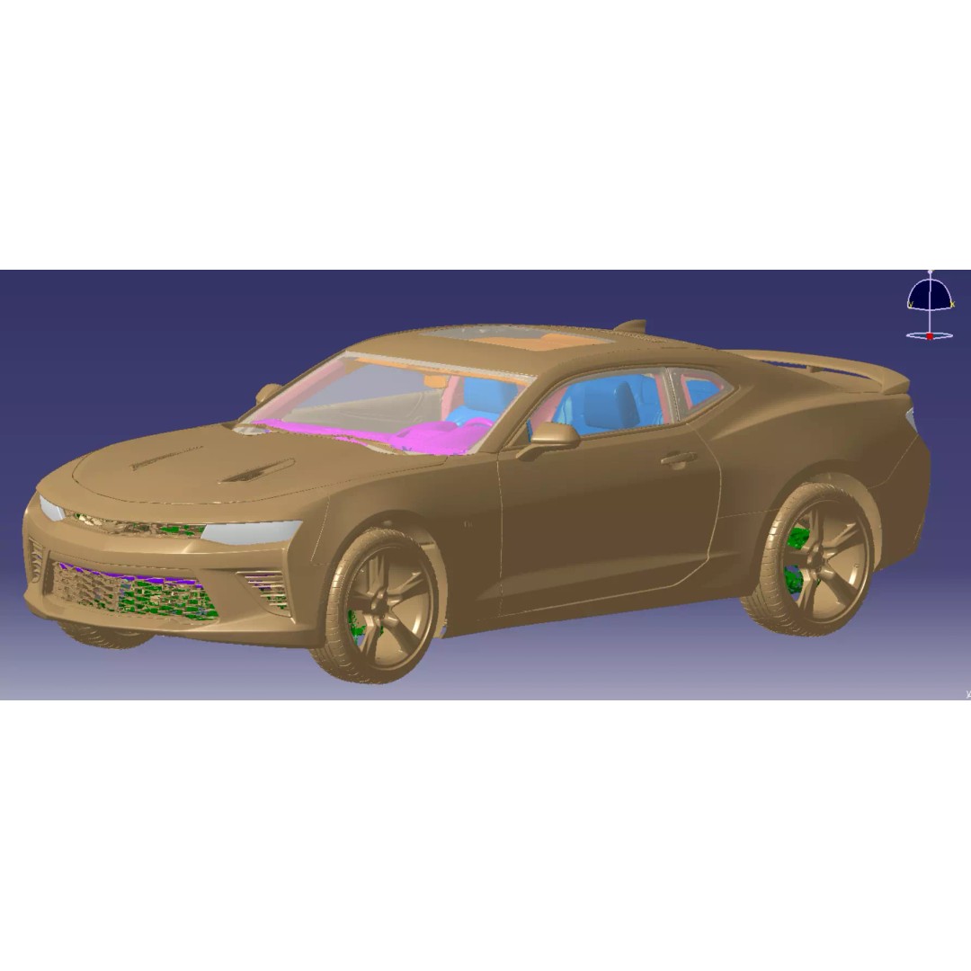 Chevrolet Camaro 2SS Coupe 2016 3D Model – High Detail Vehicle Scan, STL - View 2