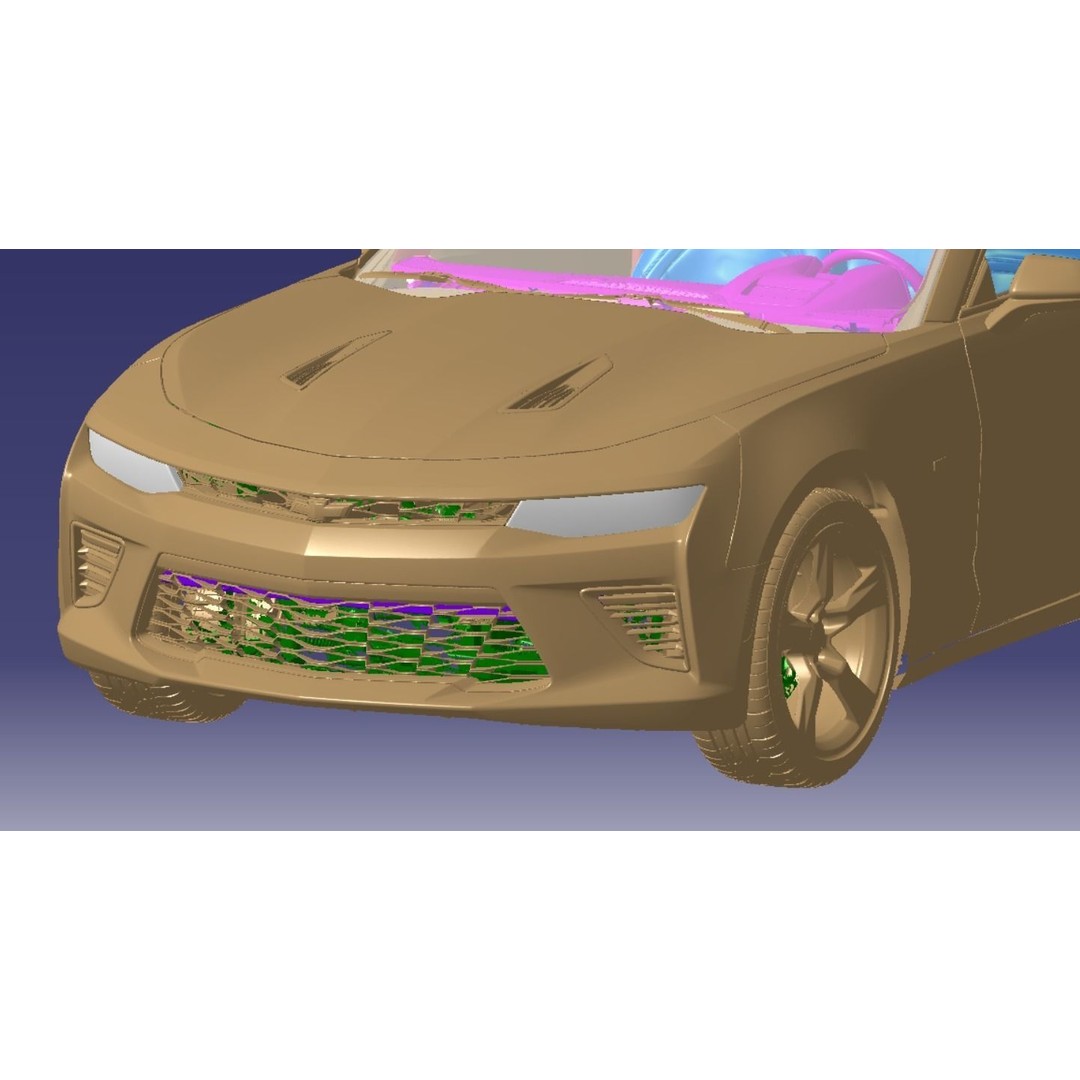 Chevrolet Camaro 2SS Coupe 2016 3D Model – High Detail Vehicle Scan, STL - View 5