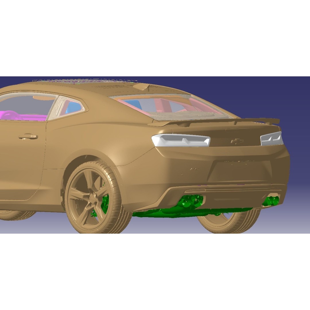 Chevrolet Camaro 2SS Coupe 2016 3D Model – High Detail Vehicle Scan, STL - View 6