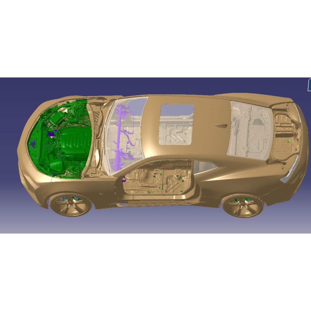 Chevrolet Camaro 2SS Coupe 2016 3D Model – High Detail Vehicle Scan, STL - View 9