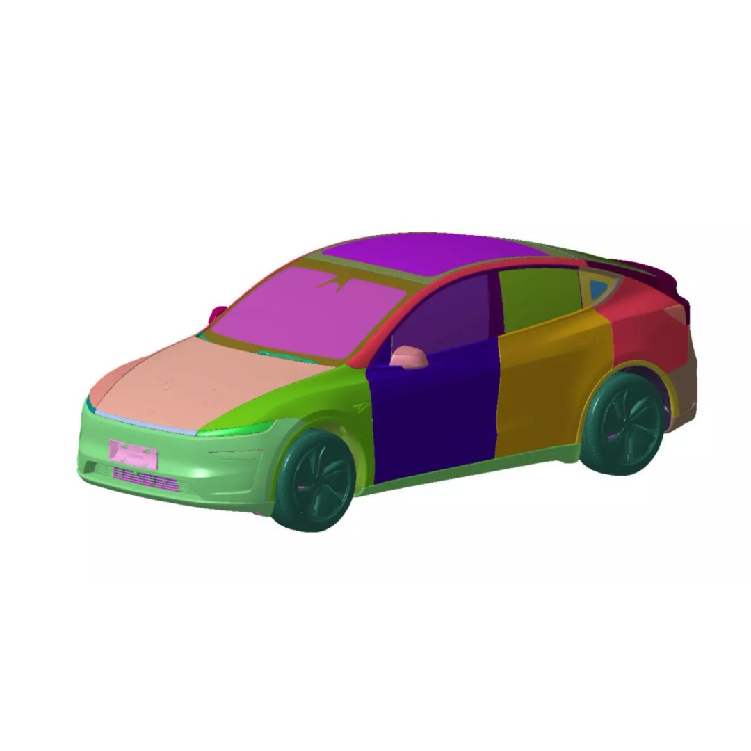 Tesla Model Y RWD 2025 3D Model – High Detail Vehicle Scan, STL - View 4