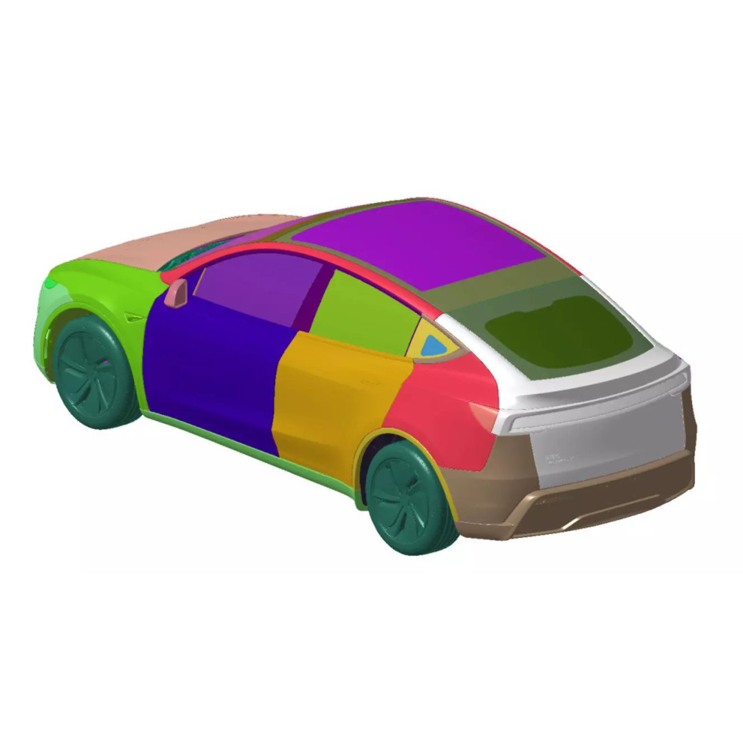 Tesla Model Y RWD 2025 3D Model – High Detail Vehicle Scan, STL - View 5