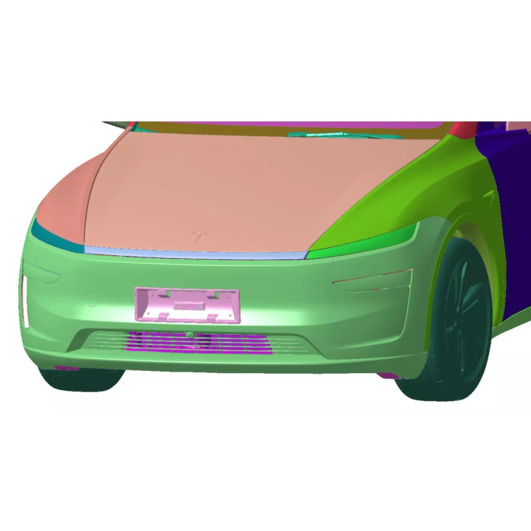Tesla Model Y RWD 2025 3D Model – High Detail Vehicle Scan, STL - View 7