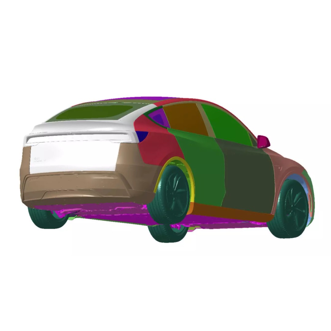 Tesla Model Y RWD 2025 3D Model – High Detail Vehicle Scan, STL - View 8
