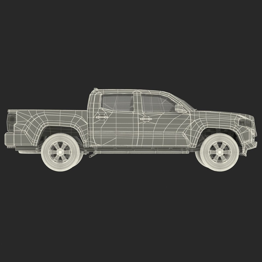 Generic Pickup 3D Model – High Quality Polygonal Asset, Game-Ready Formats - View 11