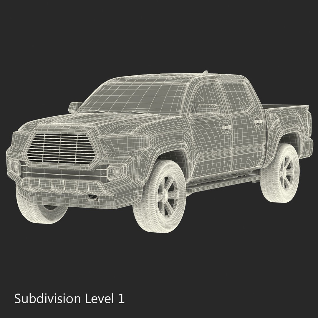 Generic Pickup 3D Model – High Quality Polygonal Asset, Game-Ready Formats - View 14