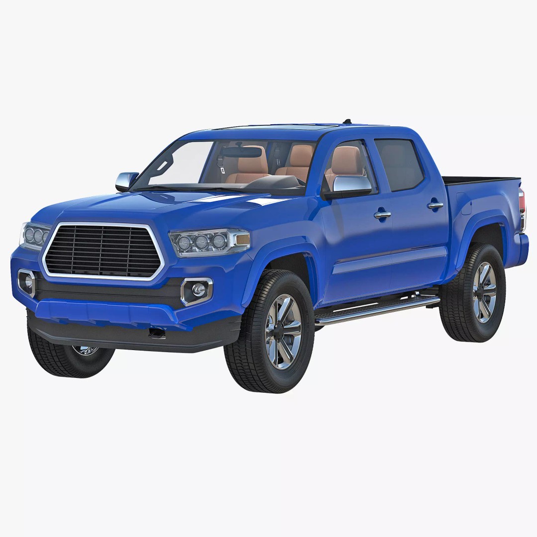 Generic Pickup 3D Model – High Quality Polygonal Asset, Game-Ready Formats - View 2