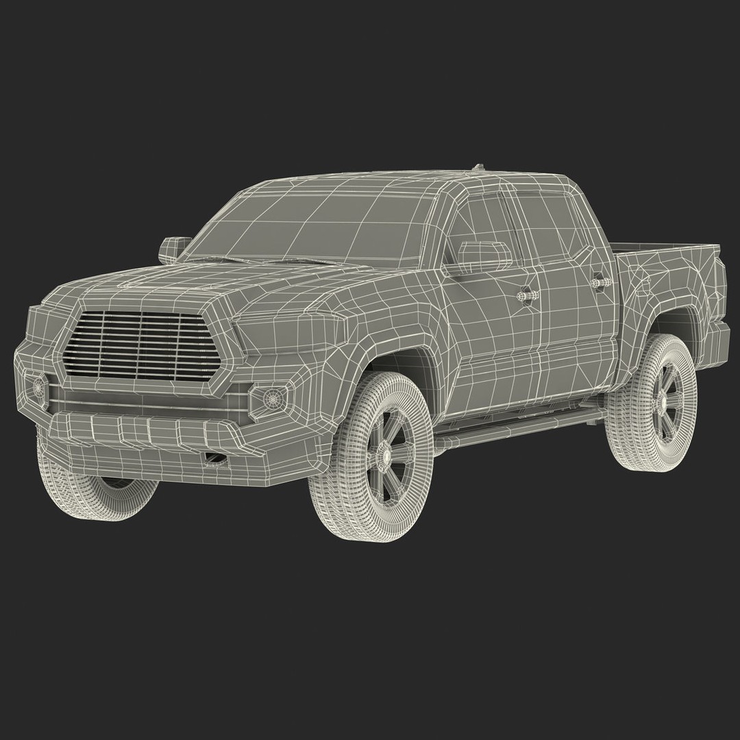 Generic Pickup 3D Model – High Quality Polygonal Asset, Game-Ready Formats - View 3