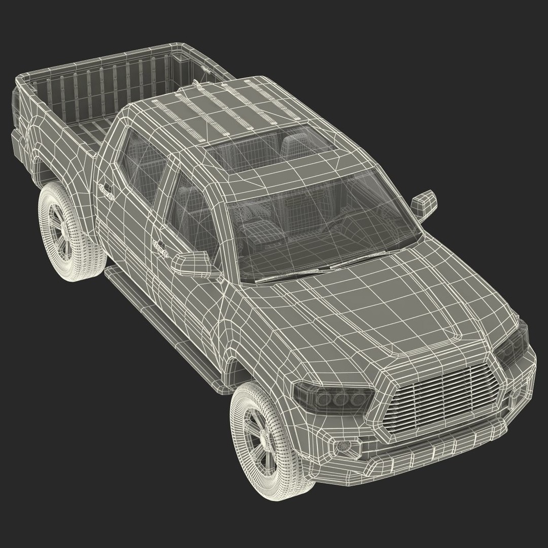 Generic Pickup 3D Model – High Quality Polygonal Asset, Game-Ready Formats - View 35
