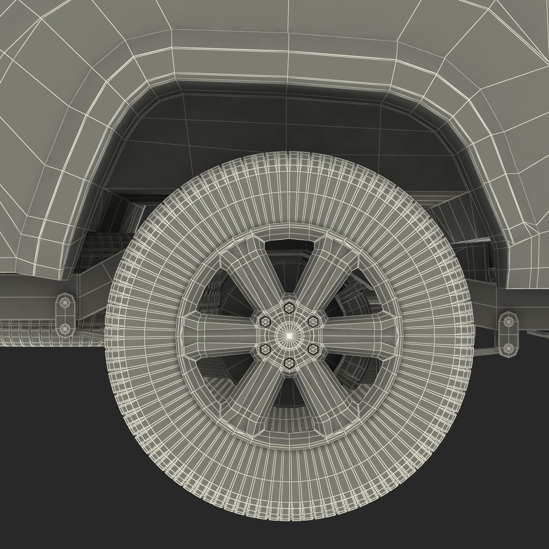 Generic Pickup 3D Model – High Quality Polygonal Asset, Game-Ready Formats - View 45