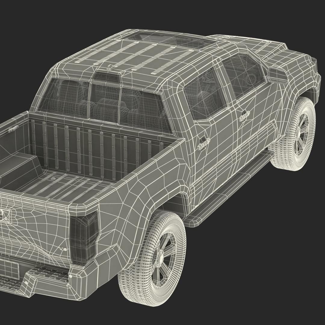 Generic Pickup 3D Model – High Quality Polygonal Asset, Game-Ready Formats - View 49