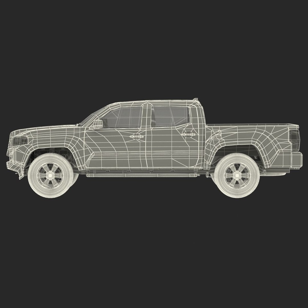 Generic Pickup 3D Model – High Quality Polygonal Asset, Game-Ready Formats - View 7