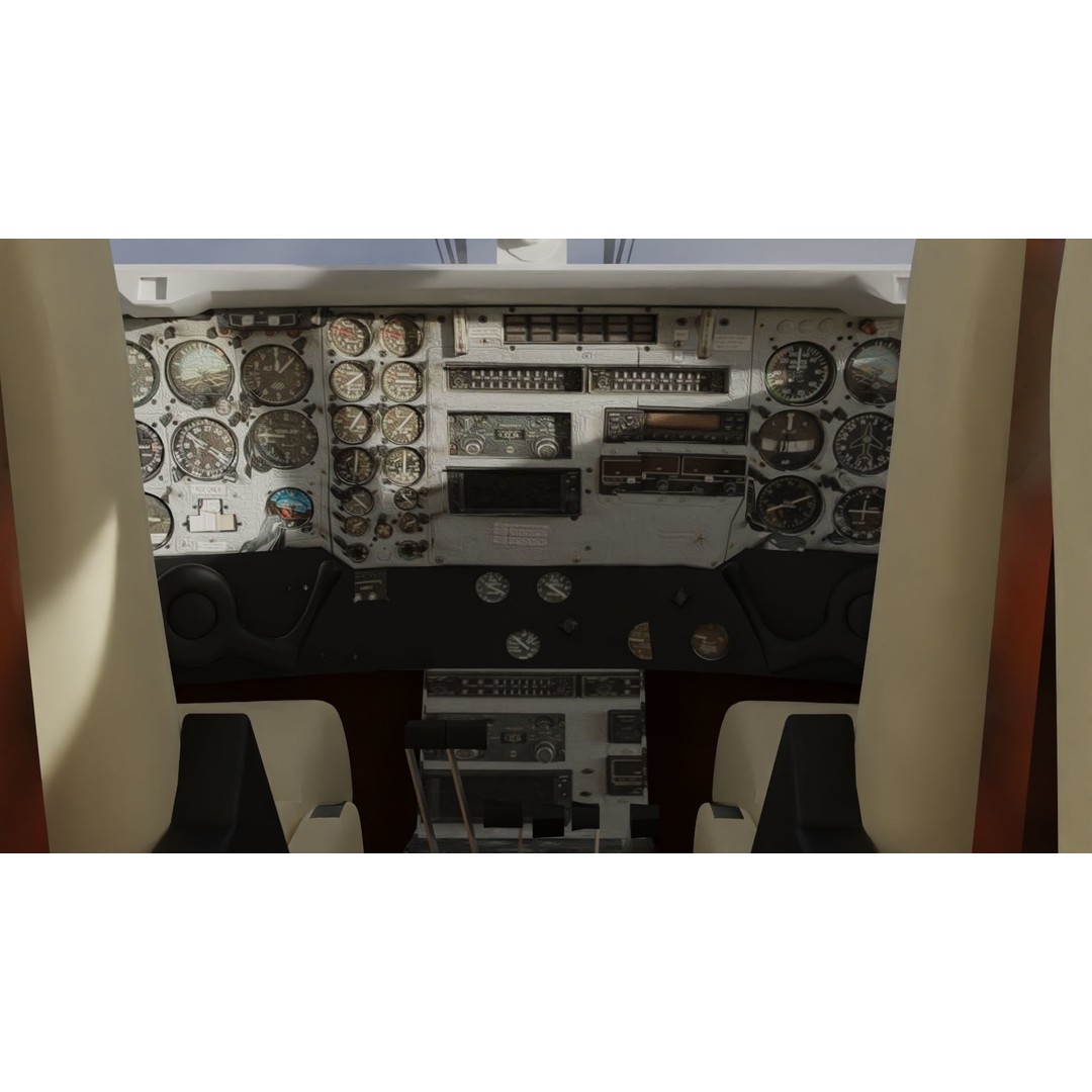 Detailed Aircraft Interior 3D Model – Private Jet Design, Blender - View 21