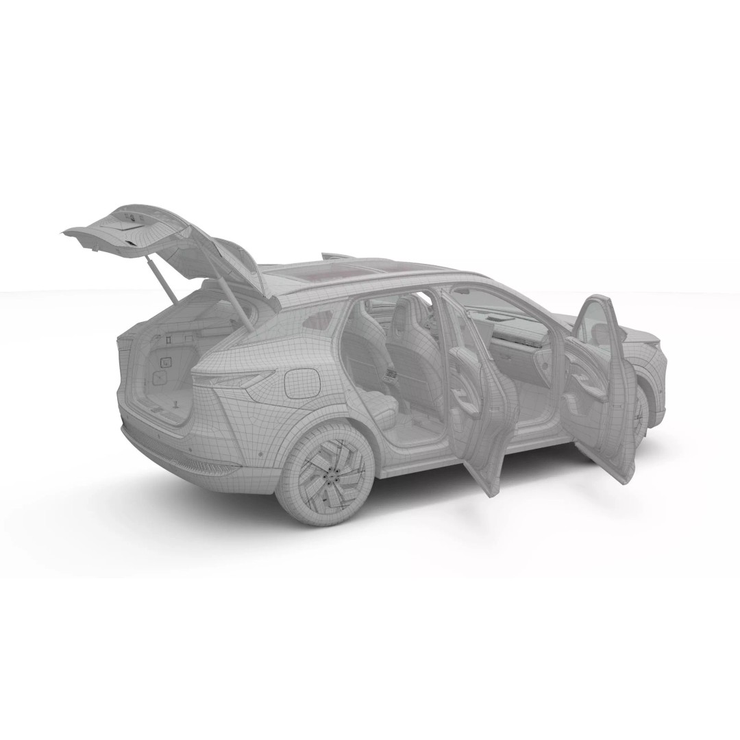 Chery Omoda C7 3D Model – Realistic SUV with Interior, FBX, Blender