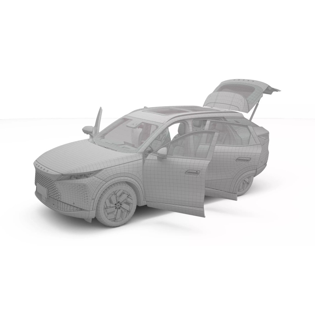 Chery Omoda C7 3D Model – Realistic SUV with Interior, FBX, Blender - View 17